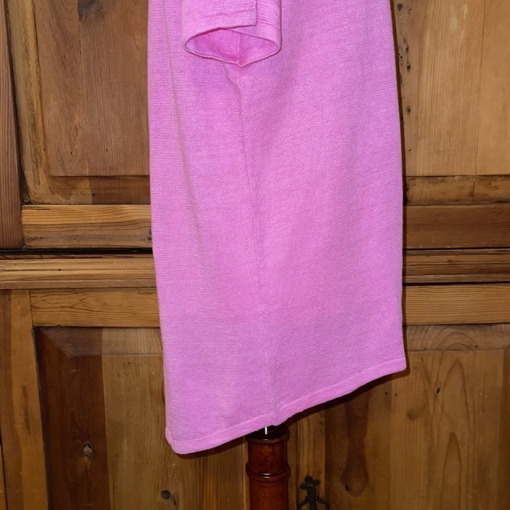 NWT Talbots 100% Linen Pink Tunic Sz. MD. - Picture 5 of 12